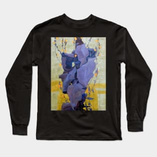 Egon Schiele Stylized Flowers in Front of a Decorative Background Long Sleeve T-Shirt